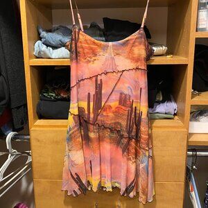Urban Outfitters Moxie Mesh Mini Slip Dress